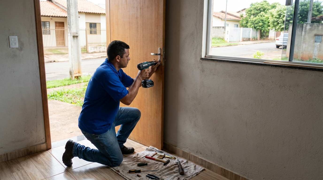 Instalação de Fechadura Residencial profissional em Goiânia‑GO