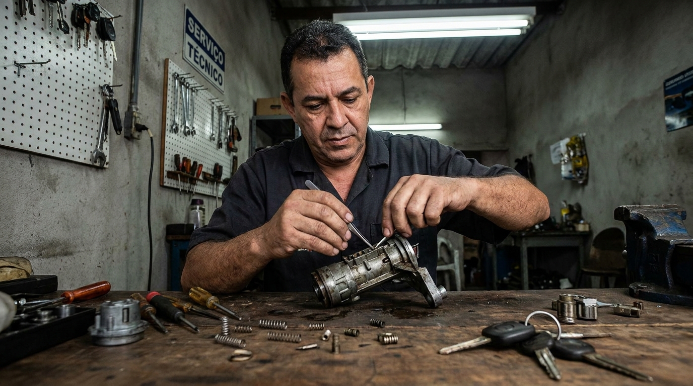 Troca de Segredo do Miolo da Porta profissional em Goiânia‑GO